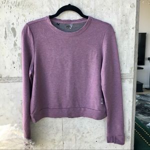 Gymshark Activewear Crop Top Long Sleeve Purple Pullover M
